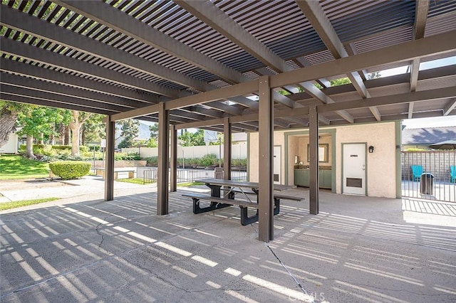 834 E Pepper Tree Dr, Azusa, CA 91702 - view of patio featuring a pergola