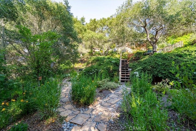 2310 Oak Haven Ln, Arroyo Grande, CA 93420 - view of yard featuring stairway