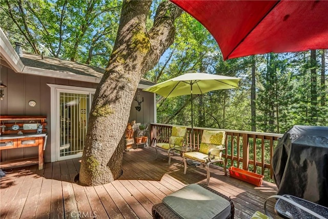 16635 Mountain View Dr, Cobb, CA 95426 - deck with grilling area