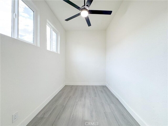 10408 Kalmia St, Los Angeles, CA 90002 - unfurnished room featuring light wood-type flooring and a ceiling fan