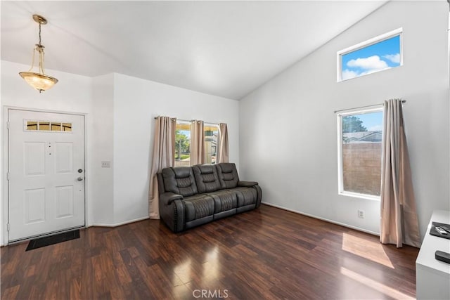 2019 Greentree St, Lancaster, CA 93535 - foyer featuring wood finished floors and high vaulted ceiling