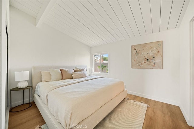 5839 Los Santos Way, Buena Park, CA 90620 - bedroom with light wood-type flooring and wood ceiling