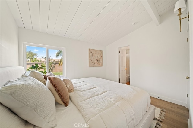 5839 Los Santos Way, Buena Park, CA 90620 - bedroom featuring wood finished floors and wood ceiling