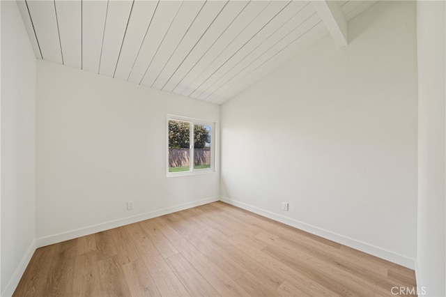 5839 Los Santos Way, Buena Park, CA 90620 - unfurnished room with light wood-style floors and wooden ceiling