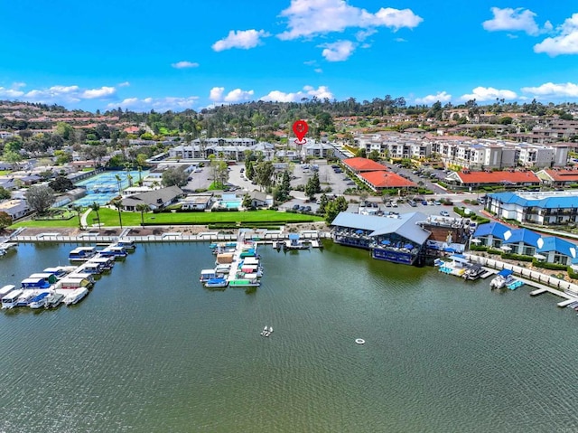 1508 Circa Del Lago Unit B205, San Marcos, CA 92078 - drone / aerial view of a large body of water