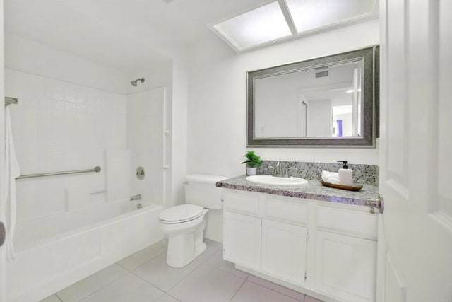 1508 Circa Del Lago Unit B205, San Marcos, CA 92078 - full bath featuring vanity, bathing tub / shower combination, and tile patterned floors