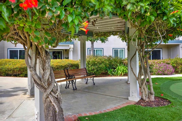 1508 Circa Del Lago Unit B205, San Marcos, CA 92078 - view of patio with an area to practice putting