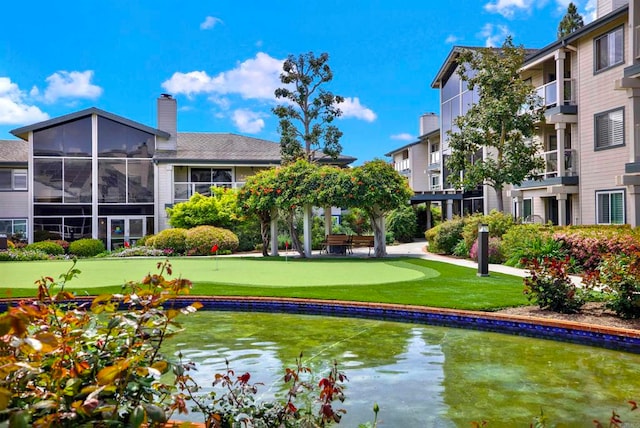 1508 Circa Del Lago Unit B205, San Marcos, CA 92078 - surrounding community with an area to practice putting