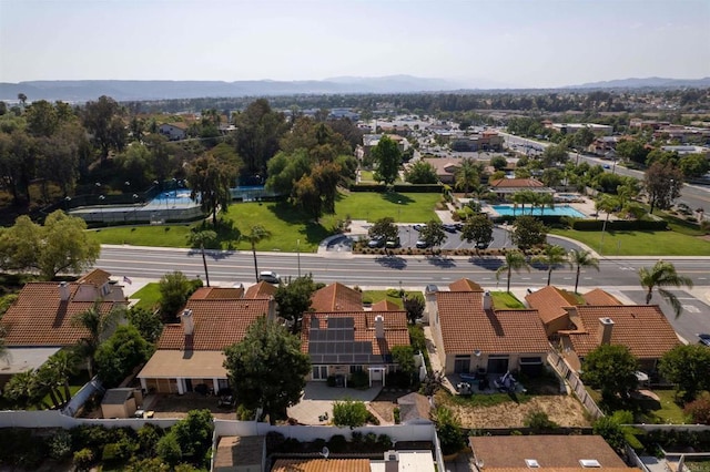 39668 Roripaugh Rd, Temecula, CA 92591 - bird's eye view of a pool and a mountain backdrop