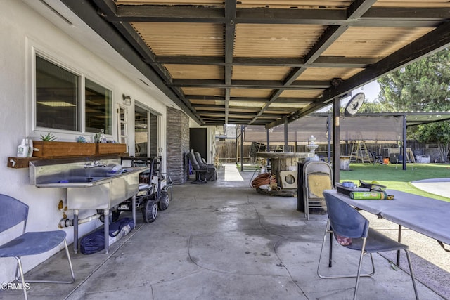 6100 Carter Ave, Bakersfield, CA 93308 - view of patio / terrace with a playground