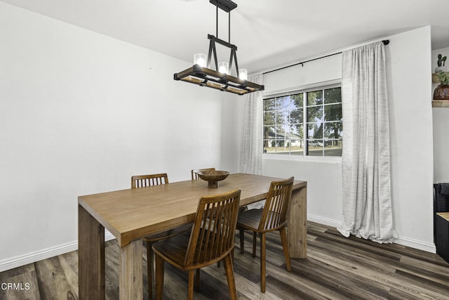 6100 Carter Ave, Bakersfield, CA 93308 - dining room with a chandelier and wood finished floors