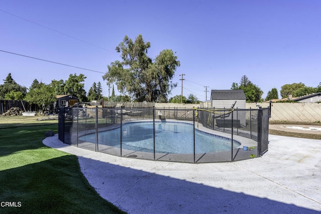 6100 Carter Ave, Bakersfield, CA 93308 - view of pool featuring a storage unit