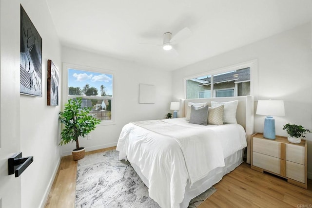 640 Pyramid St, San Diego, CA 92114 - bedroom with light wood-type flooring and a ceiling fan