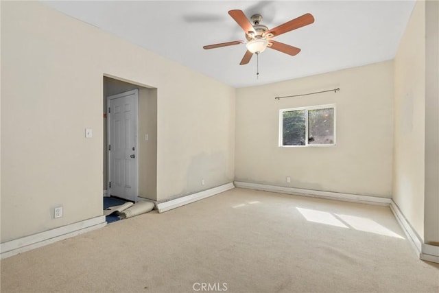 3561 E 6th St, Los Angeles, CA 90023 - spare room with carpet flooring and ceiling fan