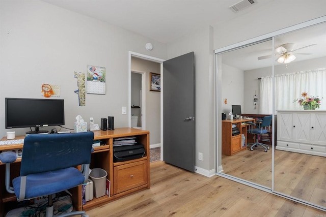 4396 Albatross Way, Oceanside, CA 92057 - office space featuring light wood-style floors and ceiling fan