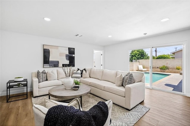 413 N Rimhurst Ave, Covina, CA 91724 - living room with recessed lighting and wood finished floors