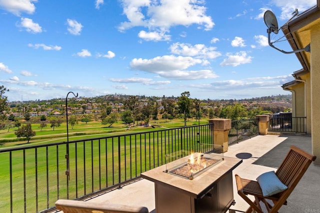 2534 Navarra Dr Unit C, Carlsbad, CA 92009 - deck featuring a fire pit and a lawn