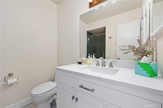 823 Daffodil, Riverside, CA 92507 - full bathroom featuring vanity, a shower, and tile patterned floors