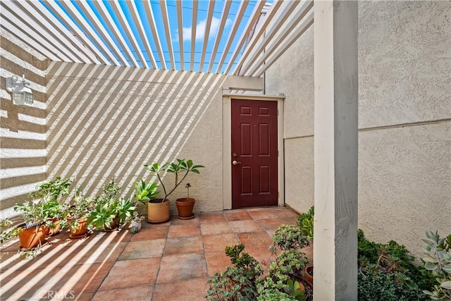 823 Daffodil, Riverside, CA 92507 - entrance to property featuring a pergola and stucco siding