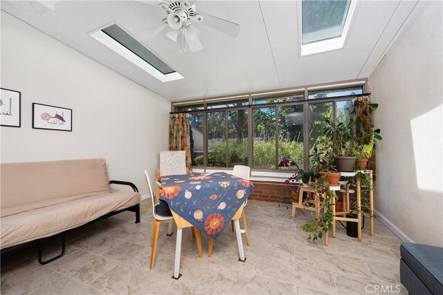 823 Daffodil, Riverside, CA 92507 - sunroom with a skylight, plenty of natural light, and vaulted ceiling