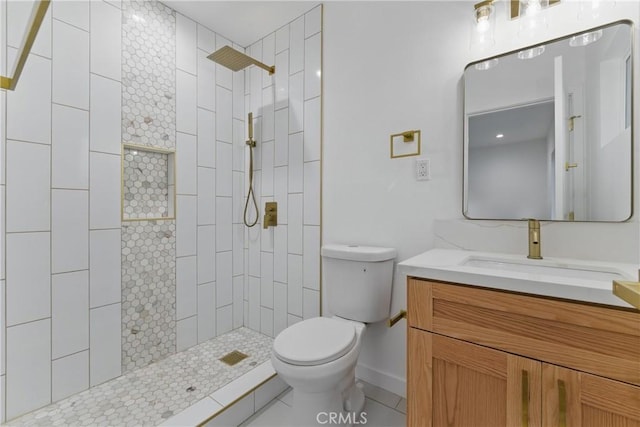 5171 S Wilton Pl, Los Angeles, CA 90062 - bathroom featuring vanity and tiled shower