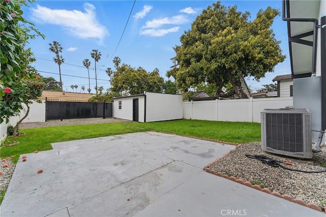 5171 S Wilton Pl, Los Angeles, CA 90062 - fenced backyard with a patio and an outdoor structure