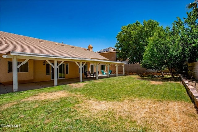 4018 Via Barbara, Lancaster, CA 93536 - fenced backyard featuring a patio area