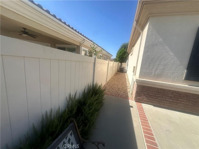 1185 Lantana Rd, Beaumont, CA 92223 - view of patio with ceiling fan