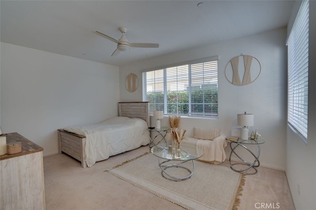 15147 Ridge Ln Unit 5, Fontana, CA 92336 - carpeted bedroom featuring ceiling fan and baseboards