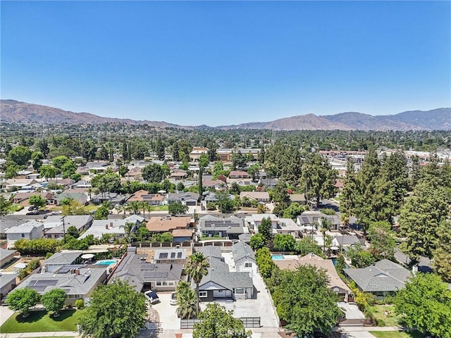 17043 Celtic St, Granada Hills, CA 91344 - aerial view of residential area featuring a mountain backdrop