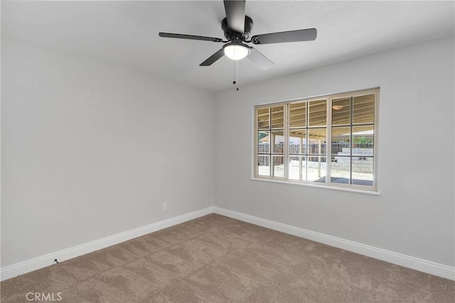 21815 Jelan Ave, Apple Valley, CA 92307 - carpeted empty room featuring baseboards and a ceiling fan