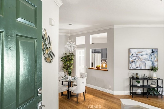 24343 Landover Rd Unit 139, Laguna Hills, CA 92653 - foyer featuring wood finished floors and crown molding