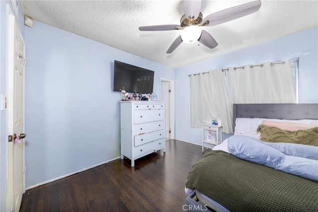 5082 La Madera Ave, El Monte, CA 91732 - bedroom featuring wood finished floors, a textured ceiling, and ceiling fan