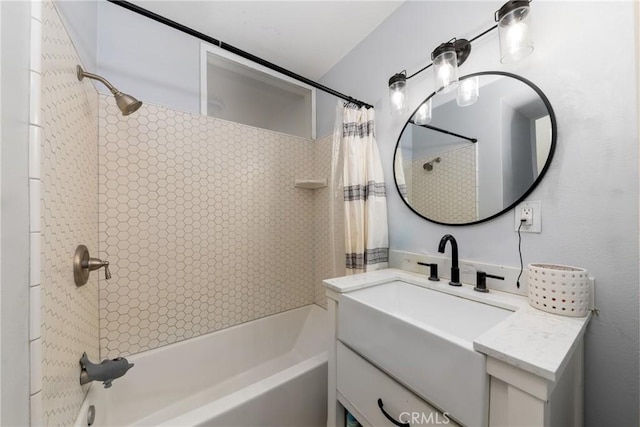 5082 La Madera Ave, El Monte, CA 91732 - full bathroom with shower / bath combo with shower curtain and vanity