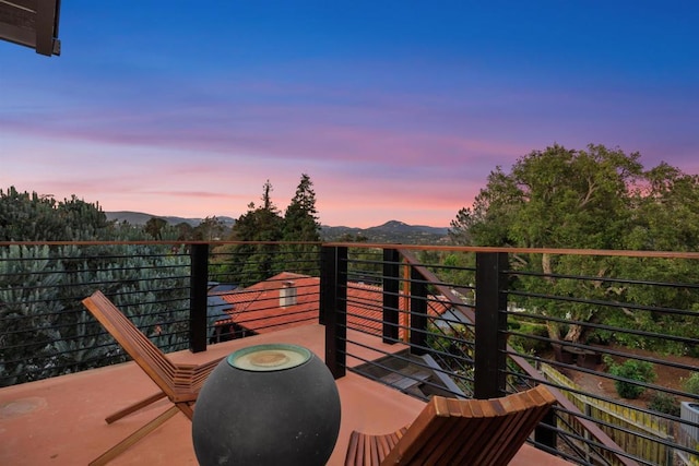 602 Sereno View Rd, Encinitas, CA 92024 - wooden terrace featuring a mountain view