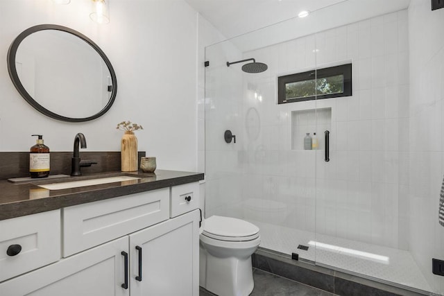602 Sereno View Rd, Encinitas, CA 92024 - bathroom featuring a stall shower and vanity