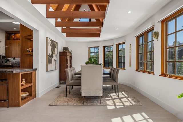 602 Sereno View Rd, Encinitas, CA 92024 - dining area with recessed lighting and baseboards