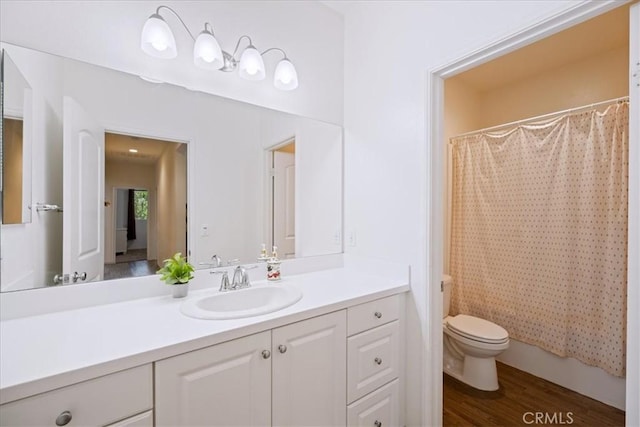 26947 Mountaingate St, Menifee, CA 92585 - bathroom featuring vanity and wood finished floors