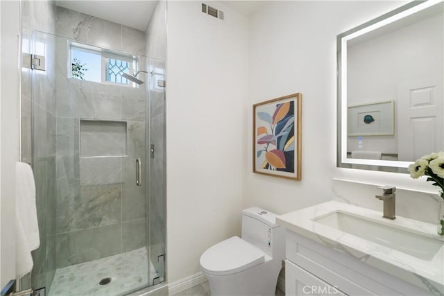 15 Lyon Rdg, Aliso Viejo, CA 92656 - bathroom featuring vanity and a shower stall