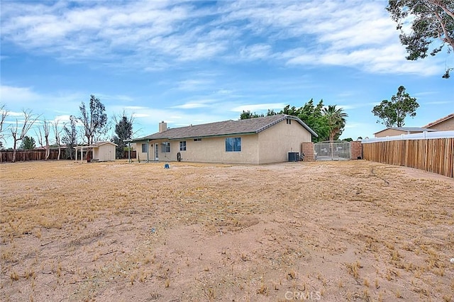 14158 Tu Su Cir, Apple Valley, CA 92307 - rear view of property with a chimney