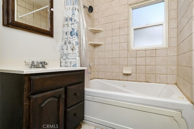 19536 Kittridge St, Reseda, CA 91335 - bathroom featuring vanity and shower / bath combo