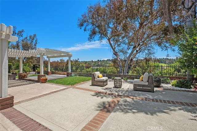26532 Via Marina, Mission Viejo, CA 92691 - fenced backyard with a pergola and a patio area