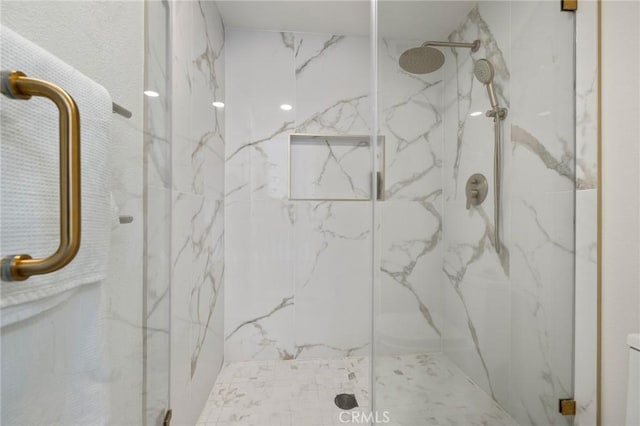 8396 Goldsport Cir, Huntington Beach, CA 92646 - bathroom with a marble finish shower