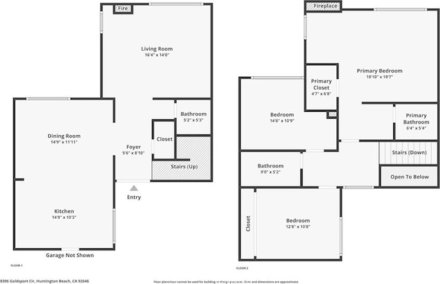 8396 Goldsport Cir, Huntington Beach, CA 92646 - view of property floor plan