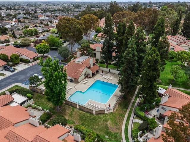 8396 Goldsport Cir, Huntington Beach, CA 92646 - aerial view of residential area featuring a pool