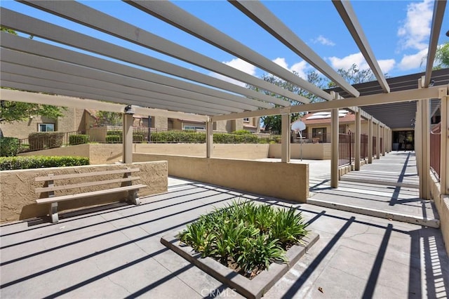 1304 Calle Grande Unit 68, Fullerton, CA 92835 - view of patio / terrace featuring a pergola
