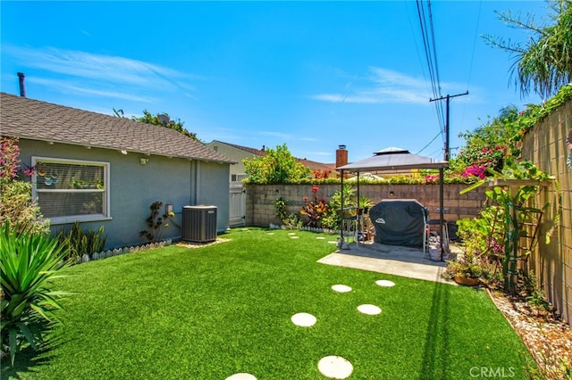 9099 Via Vista Dr, Buena Park, CA 90620 - fenced backyard featuring a gazebo and a patio