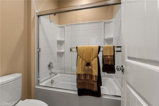 44277 Reidel St, Temecula, CA 92592 - bathroom featuring shower / bath combination with glass door and a textured wall