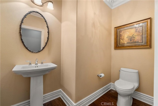 44277 Reidel St, Temecula, CA 92592 - half bathroom with toilet and wood finished floors