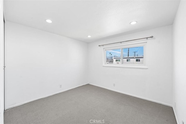 7135 Coldwater Canyon Ave Unit 16, North Hollywood, CA 91605 - carpeted spare room featuring baseboards and recessed lighting